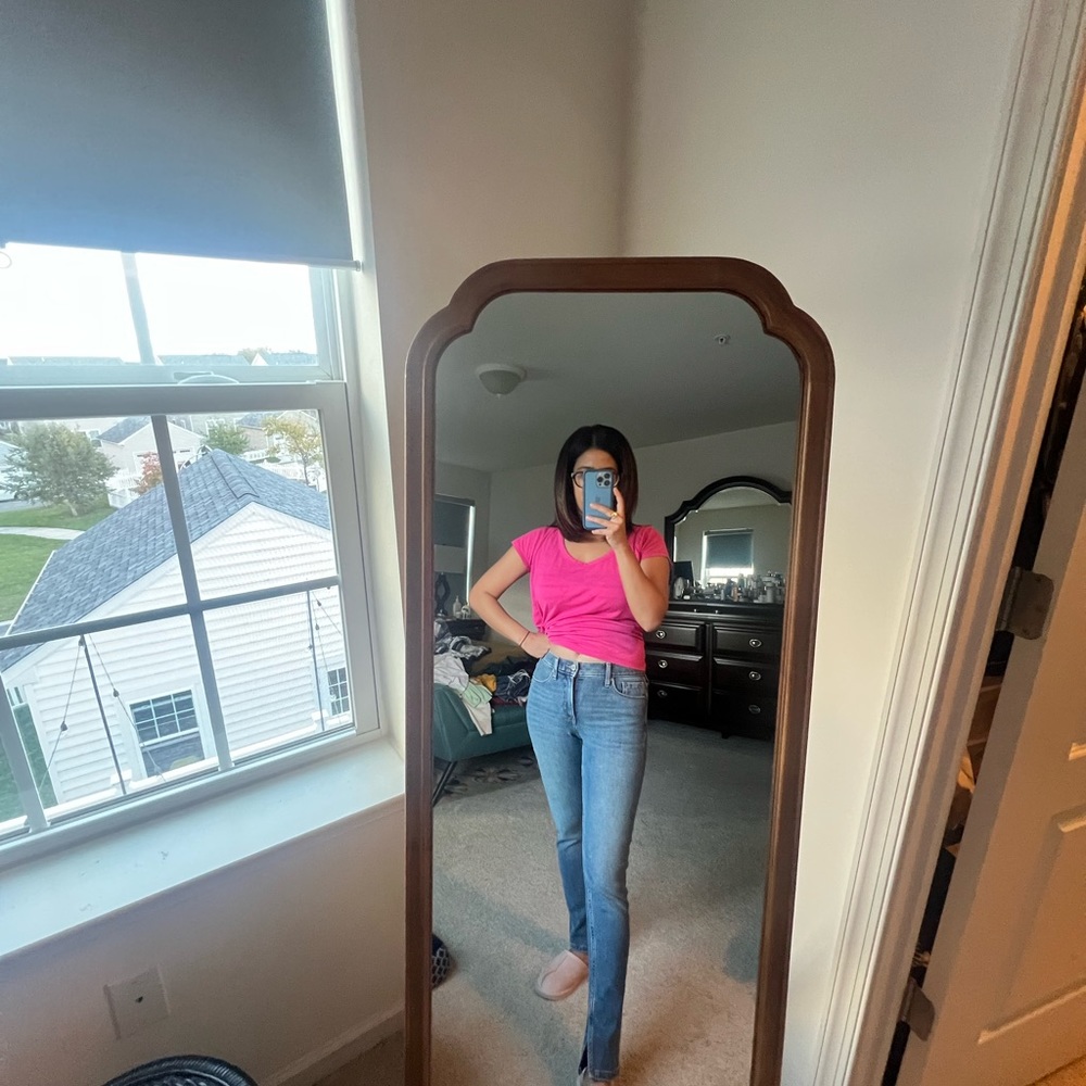 Midrise skinny jeans